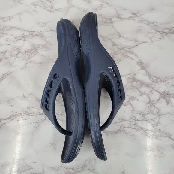 Crocs Navy Flip Flop Thong Sandals Men\'s Size 12 main image 8